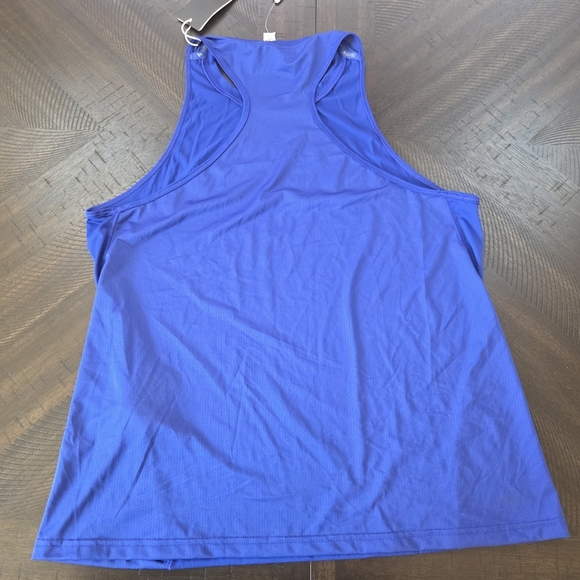 Adidas Women's Lucid Blue Training Tank Top Large IX9414 New Aeroready Running - Picture 7 of 8